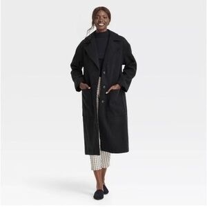 a new day Women's Black Trench Coat